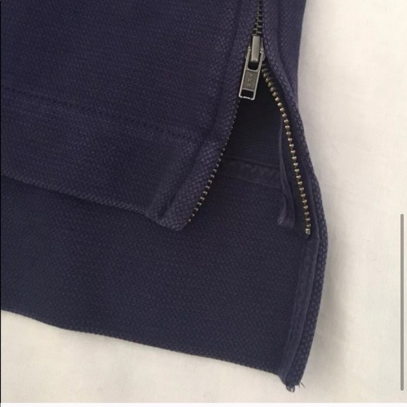 Madewell Navy V-Neck 3/4 Sleeves High Low Hem M - Picture 2 of 7